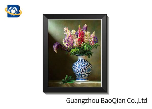 Waterproof 3D Wallpaper Image Flip Effect Beautiful Flower For Home Decoration
