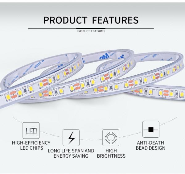 120LEDs/m 12W 1600lm SMD 2835 LED Strip 2Oz PCB For Home