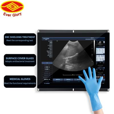 15 Inch LCD Touch Monitor Vandal Proof 250 Cd/M2 Brightness For Benefit