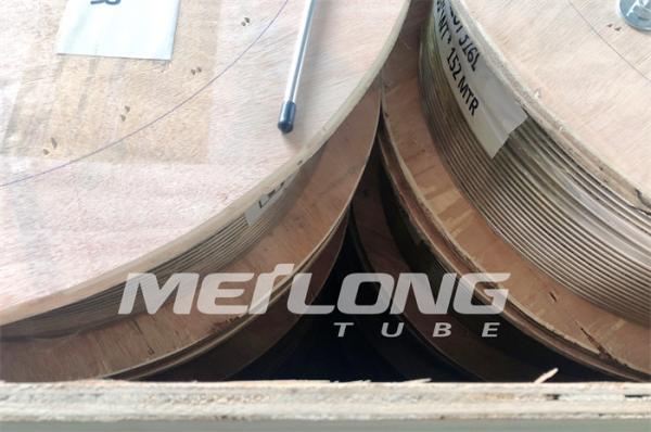 Annealed Ss Hydraulic Tubing Stainless Steel Capillary Tubing  1 / 4 '' Od X 0.065 '' Wt