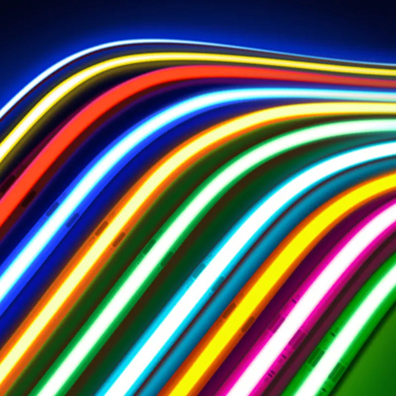 Бесточечный красочный Cob Rgb Rgbw Адресованная светодиодная лента 784 чипсы/M 24V 12 мм