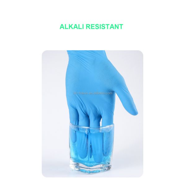 Haixin Powder Free Food Grade Work Hand Medical Disposable Nitrile Gloves