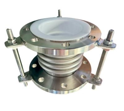 PTFE Lined Expansion Bellows with JIS 10K Flange Standard