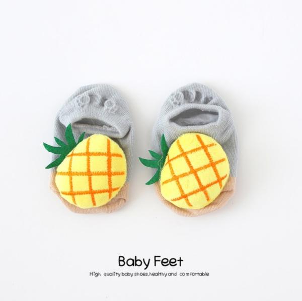 Hot sell summer baby bow socks with cute animal pattern anti-slip socks