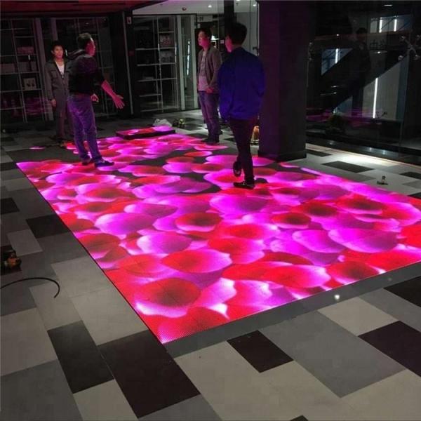 Eventos de festa Indoor Outdoor Led Dance Floor Screen 500*1000mm Cabinets Full Color
