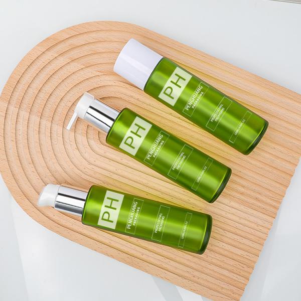 Бутылка насоса лосьона эмульсии завинчивой пробки 120ml стеклянная для лицевой стеклянной тары влаги заботы