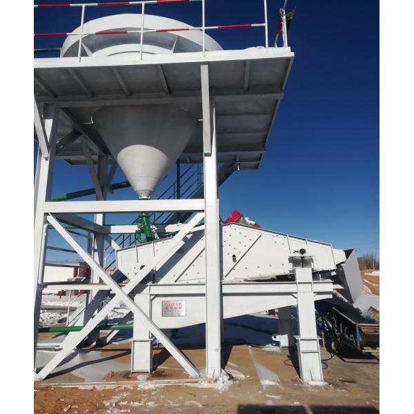 Мокрая кварцевая песочная стиральная машина в песочном классификаторе с песком размером 0,106-0,85 м