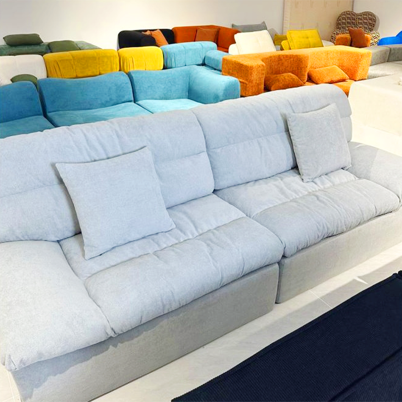 Wholesale Comfortable Pure Sponge Filling Sofa Modular Corner Sofa Could Couch Vacuum Compressed Sofa for Home Apartment