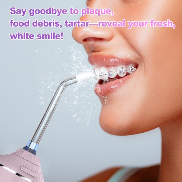 5 Cleaning Modes Electric Water Flosser Dental Irrigator 400ml Ipx7 Portable