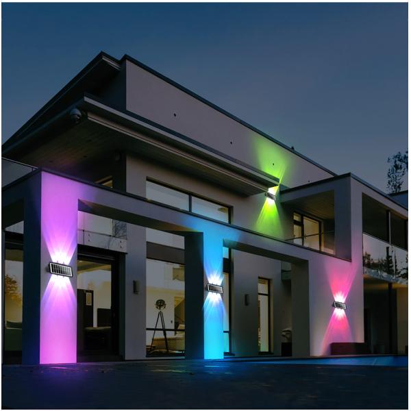 Villa Highlight Wall Garden Solar Courtyard Light with 80 Ra Color Rendering Index