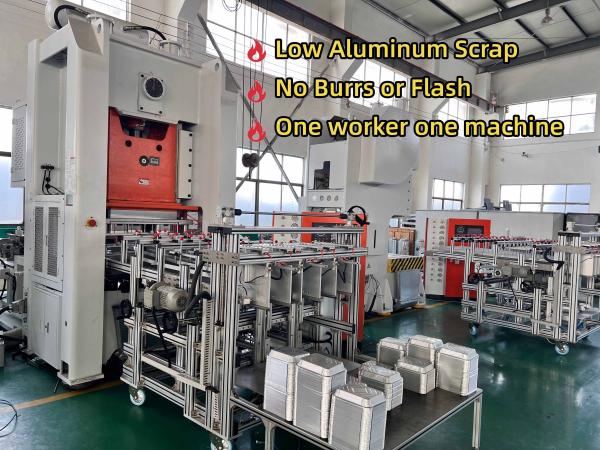 LK-T80 Aluminum Foil Making Machine with 80ton Press Capacity, Mitsubishi PLC Control, and 12000pcs/hour Output