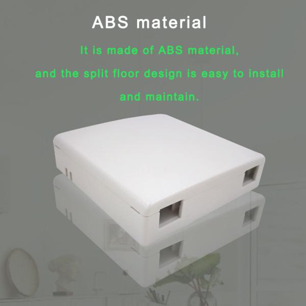 Крытое пылезащитное пламя - retardant ABS коробки распределения Multi функциональный FTTH оптического волокна 86