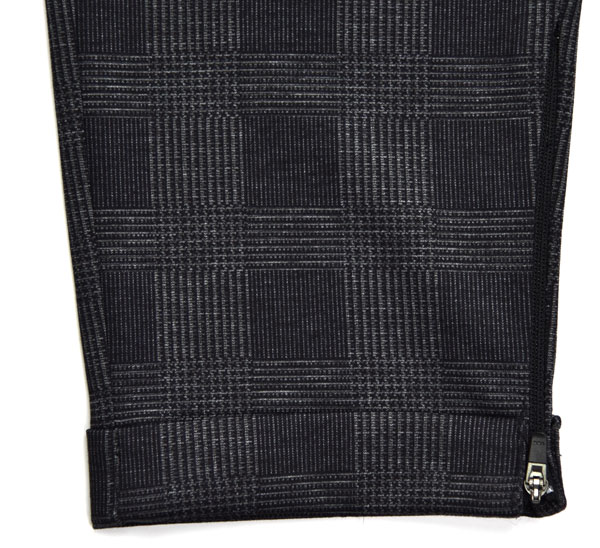 Excellent Workmanship Tailored Suit Trousers Black Check Breathable