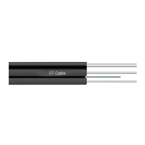 1km Outdoor Fiber Optic Cable Drop FTTB Steel Wire 12 Conductors