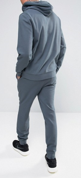 custom wholesale 100% cotton slim fit tracksuit men sport