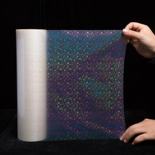 New Design BOPP Thermal Holographic Lamination Film Transparent Holographic High Quality Hot Laminating Film for Packaging