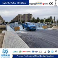 Compatível 100 Bailey Truss Bridge Adota Modular Steel Bridge Sistema de estrutura simples pré-fabricada