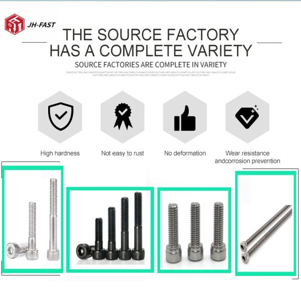 DIN912 Guaranteed 8.8 12.9 Black Zinc Plated Half Thread Hex Socket Head Cup Screw Bolt