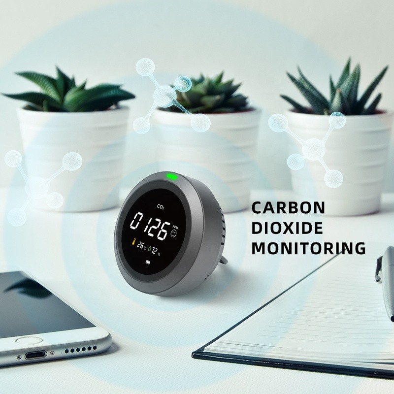 Чернота 1 тестеры метра 2400mAh СО2 PPM экологические