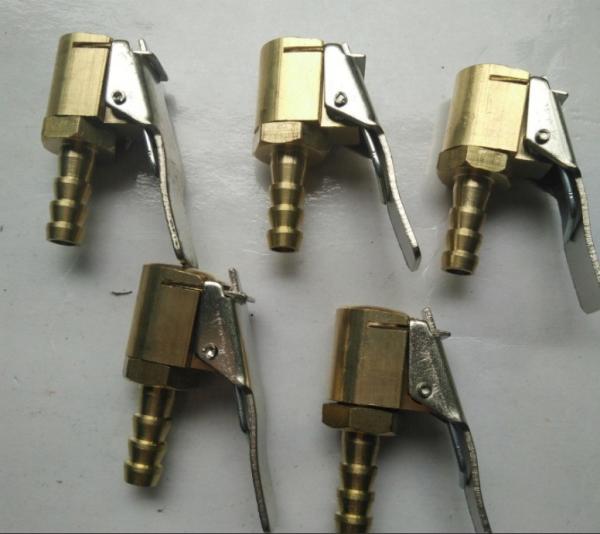 Stock 6MM 8MM Car Tyre Wheel Tire Air Chuck Inflator Pump Valve Clip Connector for Universal Vehicles Ready to Ship