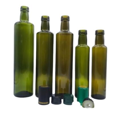 Healthy Lead Free Glass 1000ml 500ml 250ml Empty Oil Bottle with Kitchen Shrink Cap