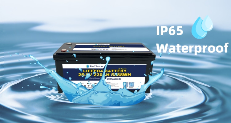 IP65 водонепроницаемая высокопроизводительная батарея 24V 230Ah LiFePO4 с терминалом M8 для морских судов