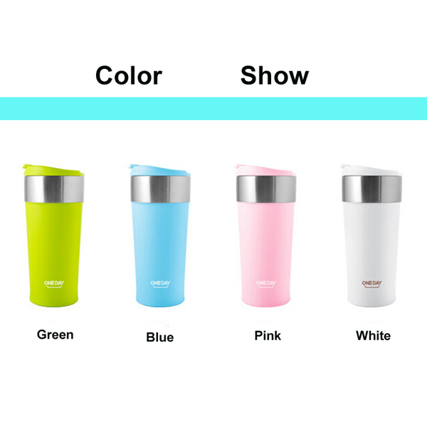 Double Wall Stainless Steel Coffee Cup Thermos Mug Insulation Against Hot Cups 400 ML