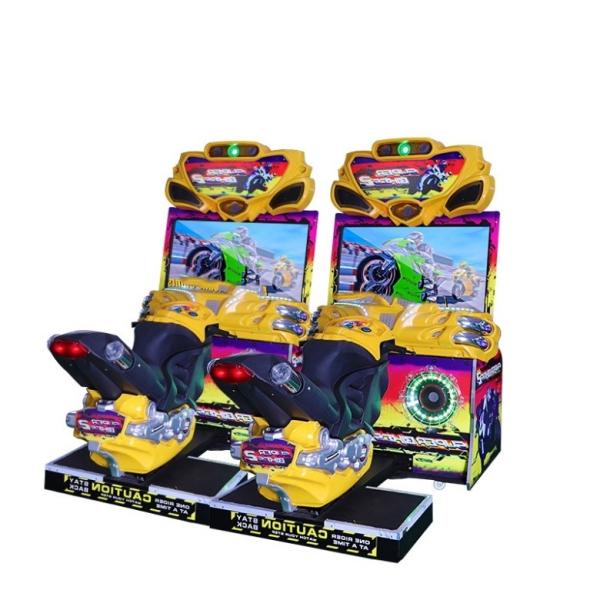 Indoor Coin Operated Motorcycle Racing Arcade Machine Game Simulator OEM
