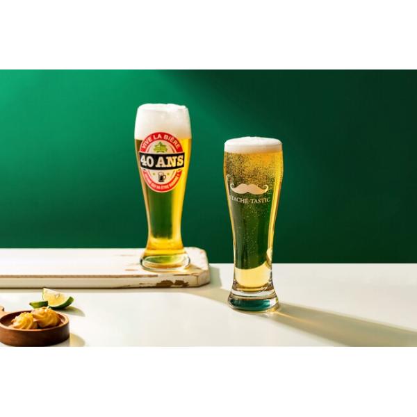 Handmade 18Oz Tall Pilsner Beer Glasses Clear 510ml Mouth Blown Customized