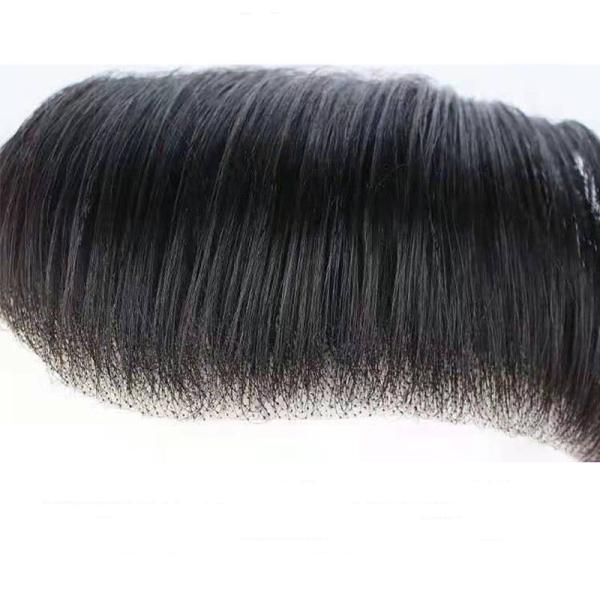 100% Human Hair Toupee for Men Full Hand Made Processing Technic Right Toupee Design