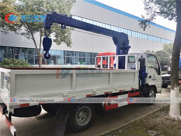 Guindaste telescópico do crescimento de ISUZU Mini Cargo Lorry Mounted 2T 3.2T