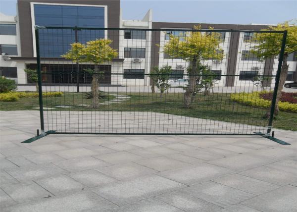 Powder Coated Red Construction Site Fencing Panels 6'x9.5' Mesh 50mm*100mm diameter 2.5mm wall thick 1.00mm