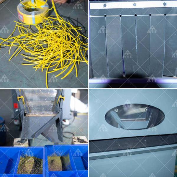 Máquina de reciclaje de alambre de cobre seco 50-1000 kg/h Capacidad