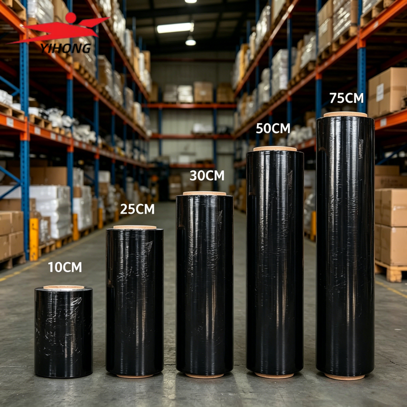 YIHONG Black Self Adhesive Polythene Paper Roll 250 Micron Waterproof for Industrial Equipment Packaging Sealing Protection