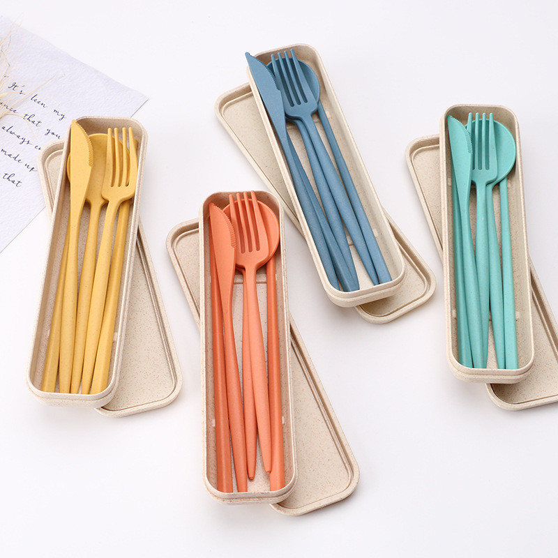 21*5.5cm Flatware кухни OCPO устанавливает палочки ножа ложки вилки установили со случаем