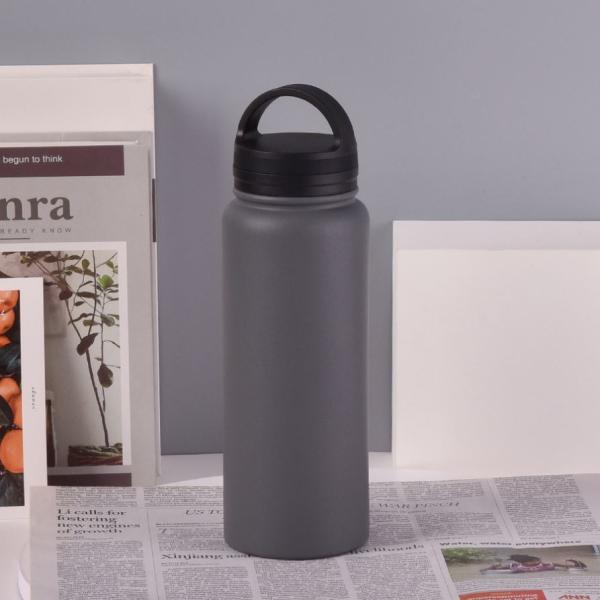 Thermal Cup Black 335g Portable 500ml Non Slip Easily Clean