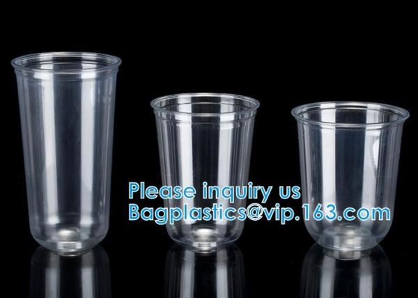 U Shaped Creative Disposable Glitter Cup, Beverage Juice Coffee Tea Takeaway Cups, Milk Shake Smoothie