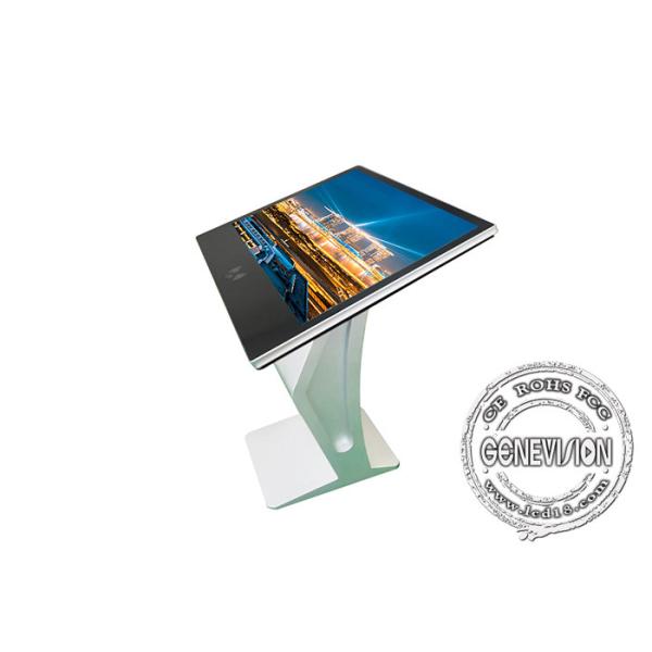 K Base Design 32in 43in Infra Touch Self Checkout Kiosk With QR Code Scanner