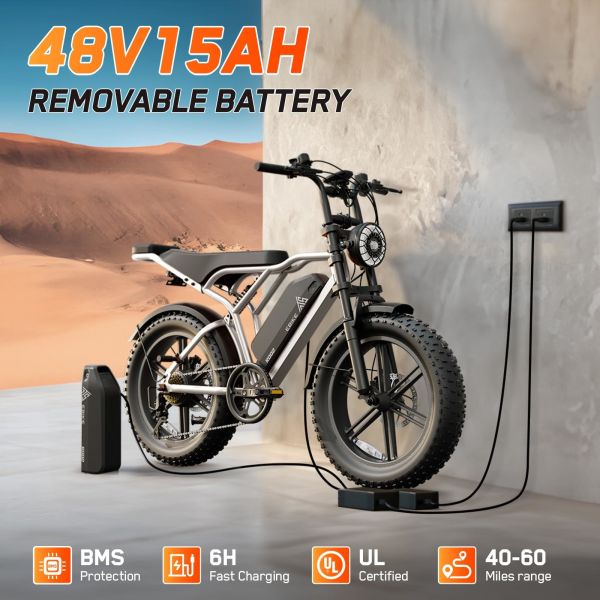 CE UL R002 All Terrain Sport Electric Mountain Bike with High Speed Rear Hub Motor Disc Brake Lithium Battery 7-Speed City Ebike