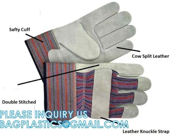 Heavy Duty Leather Welding Working Gloves, Palm safety Gloves, suede finish, cowhide, Cut Resistant, Driver Gloves