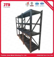 500kgs Warehouse Metal Racks BV 4 Tier Black Welded Steel Shelving