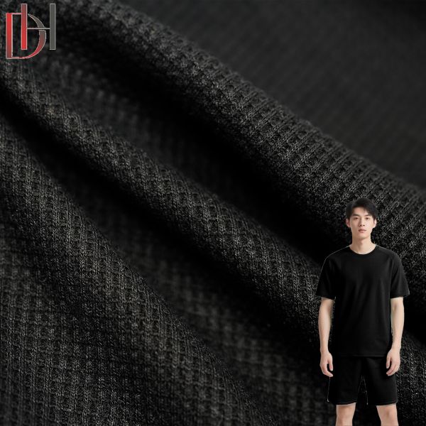 T Shirt Polo Cotton Fabric Clothing 65%Polyester 35% Cotton Waffle Fabric