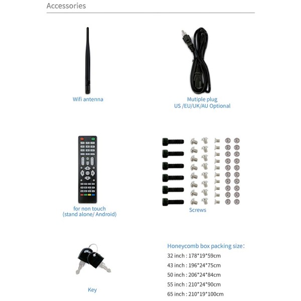 Floor Standing Digital Signage with 178° Viewing Angle, 16.7M Color Brightness, and 50,000 Hours Lifetime