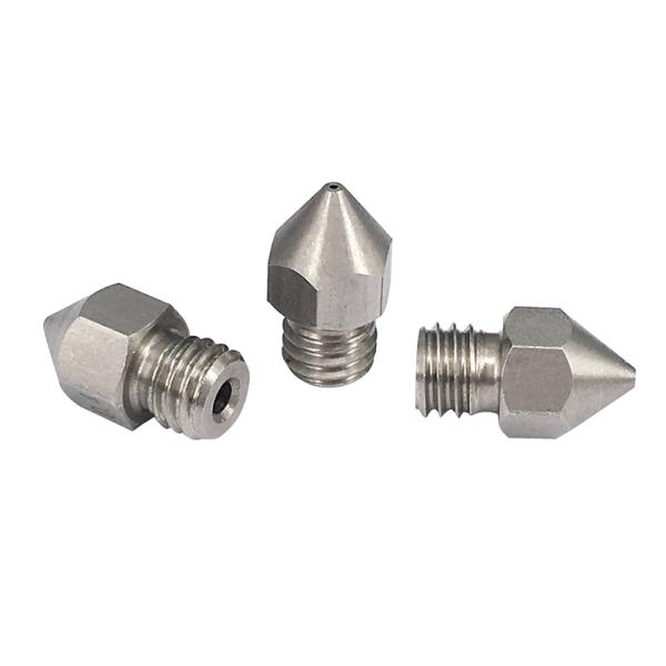 Stainless Steel 0.4mm 0.6mm MK8 Extruder Nozzle For 3D Printer