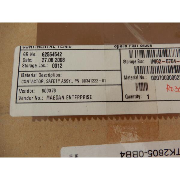 00341222-01 части машины выбора и места Assy 62564542 безопасности контактора 3TK2805-0AC2