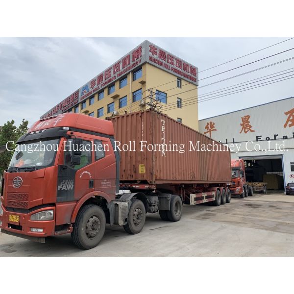 0.3-0.6mm Thickness Roofing Sheet Roll Forming Machine with 11 Stations and Chain Drive for Auto Sheet Metal Rolling