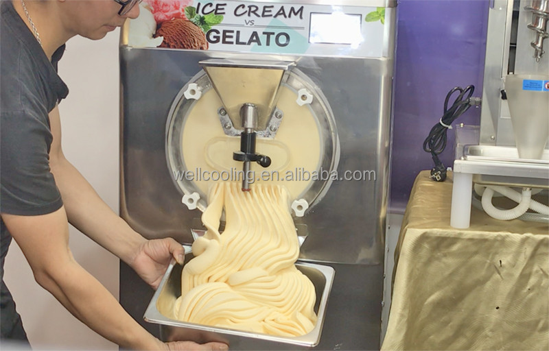 Brazilian Acai Freezer Big Capacity Italian Gelato Machine Ice Cream Making Commercial Standing Floor Hard Ice Cream Machine Batch Freezer