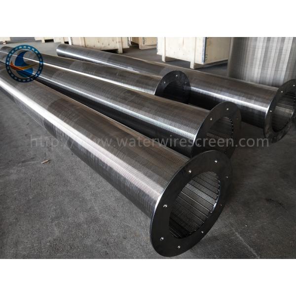 304 Stainless Steel Water Wire Screen , Johnson Screen With Flange End