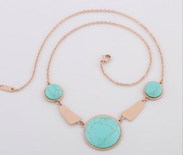Titanium Steel Shell Clavicle Necklace Rose Gold Stainless Steel Necklace Fashion Jewelry Necklace