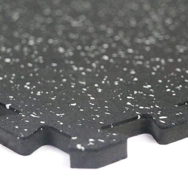0.79 Inch Gym Flooring For Home Gym, 6 Tiles Exercise Equipment Mats With Rubber Top